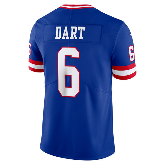 NY.Giants #6 Jaxson Dart Royal Legacy Vapor Untouchable Limited Stitched Football Jerseys