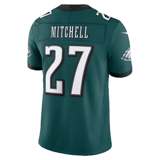 P.Eagles #27 Quinyon Mitchell Midnight Green Team Vapor F.U.S.E. Limited Stitched Football Jerseys