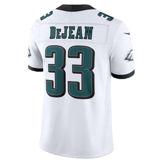 P.Eagles #33 Cooper DeJean White Vapor F.U.S.E. Limited Stitched Football Jerseys