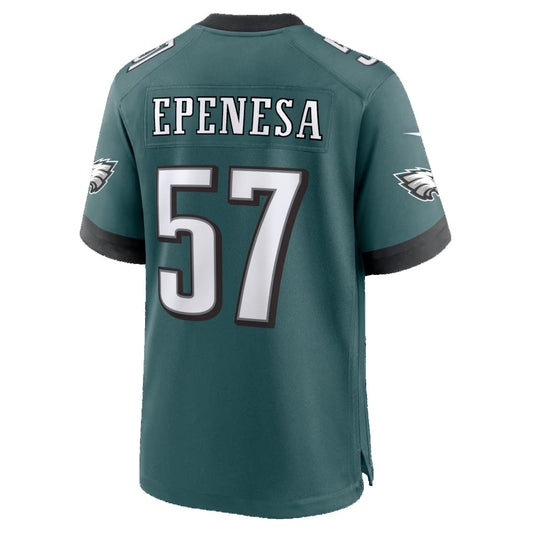 P.Eagles #57 A.J. Epenesa Midnight Green Team Game Jersey RONA
