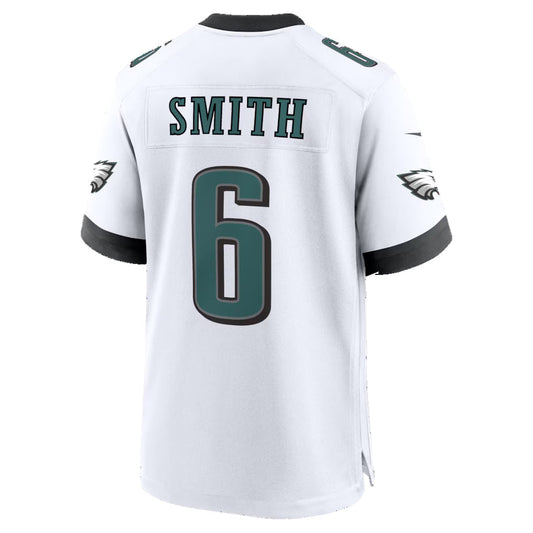 P.Eagles #6 DeVonta Smith White Game Jersey RONA