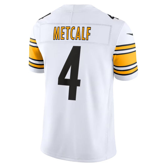 P.Steelers #4 DK Metcalf White Vapor F.U.S.E. Stitched Limited Jersey RONA