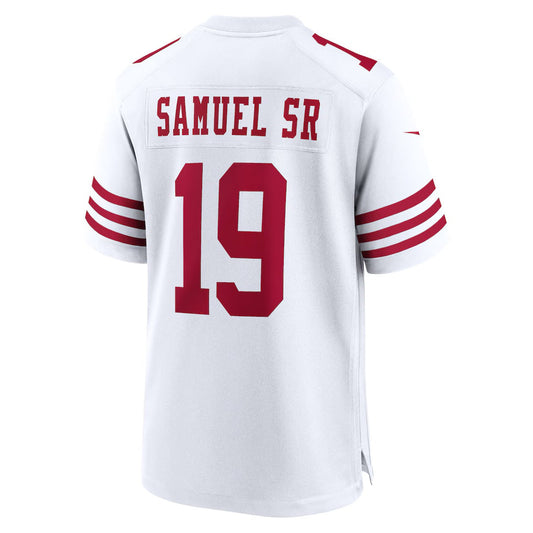 SF.49ers #19 Deebo Samuel Sr White Game Jersey RONA