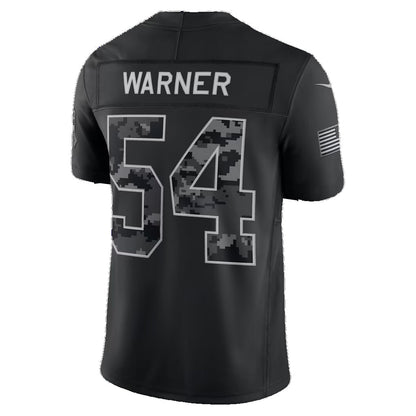 SF.49ers #54 Fred Warner Black 2026 Salute to Service Stitched Limited Football jersey RONA