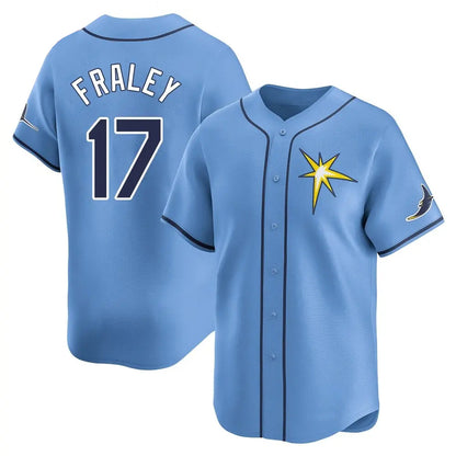 Tampa Bay Rays #17 Jake Fraley Player Light Blue Home Limited Stitched Baseball Jerseys