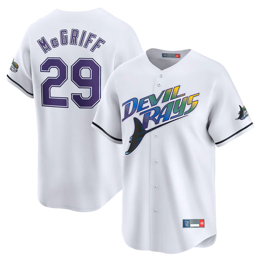 Tampa Bay Rays #29 Fred McGriff Player White City Connect Home Stitched Baseball Jerseys