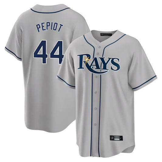 Tampa Bay Rays #44 Ryan Pepiot Player Gray Home Limited Stitched Baseball Jerseys