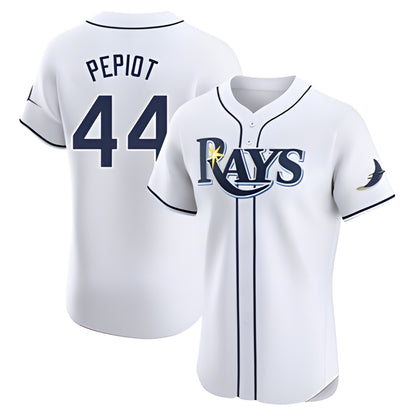 Tampa Bay Rays #44 Ryan Pepiot Player White Home Limited Elite Stitched Baseball Jerseys