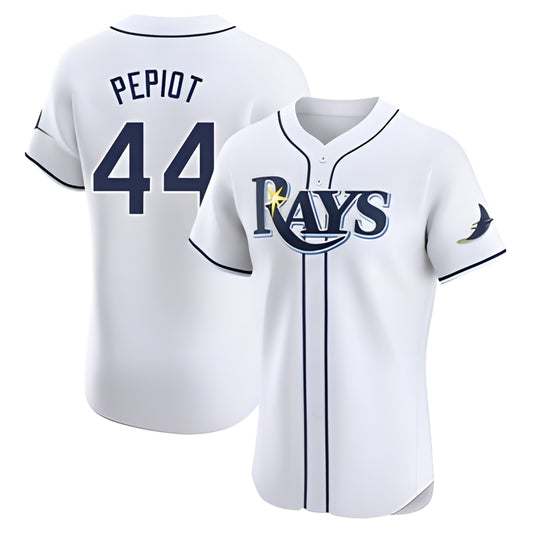 Tampa Bay Rays #44 Ryan Pepiot Player White Home Limited Elite Stitched Baseball Jerseys