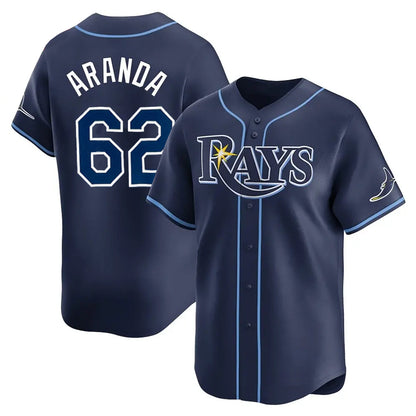Tampa Bay Rays #62 Jonathan Aranda Player Navy Home Limited Stitched Baseball Jerseys