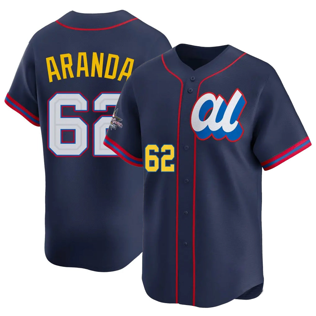 Tampa Bay Rays #62 Jonathan Aranda Player Navy Limited American League All-Star Edition Stitched Baseball Jerseys