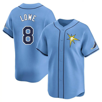 Tampa Bay Rays #8 Brandon Lowe Player Light Blue Home Limited Stitched Baseball Jerseys