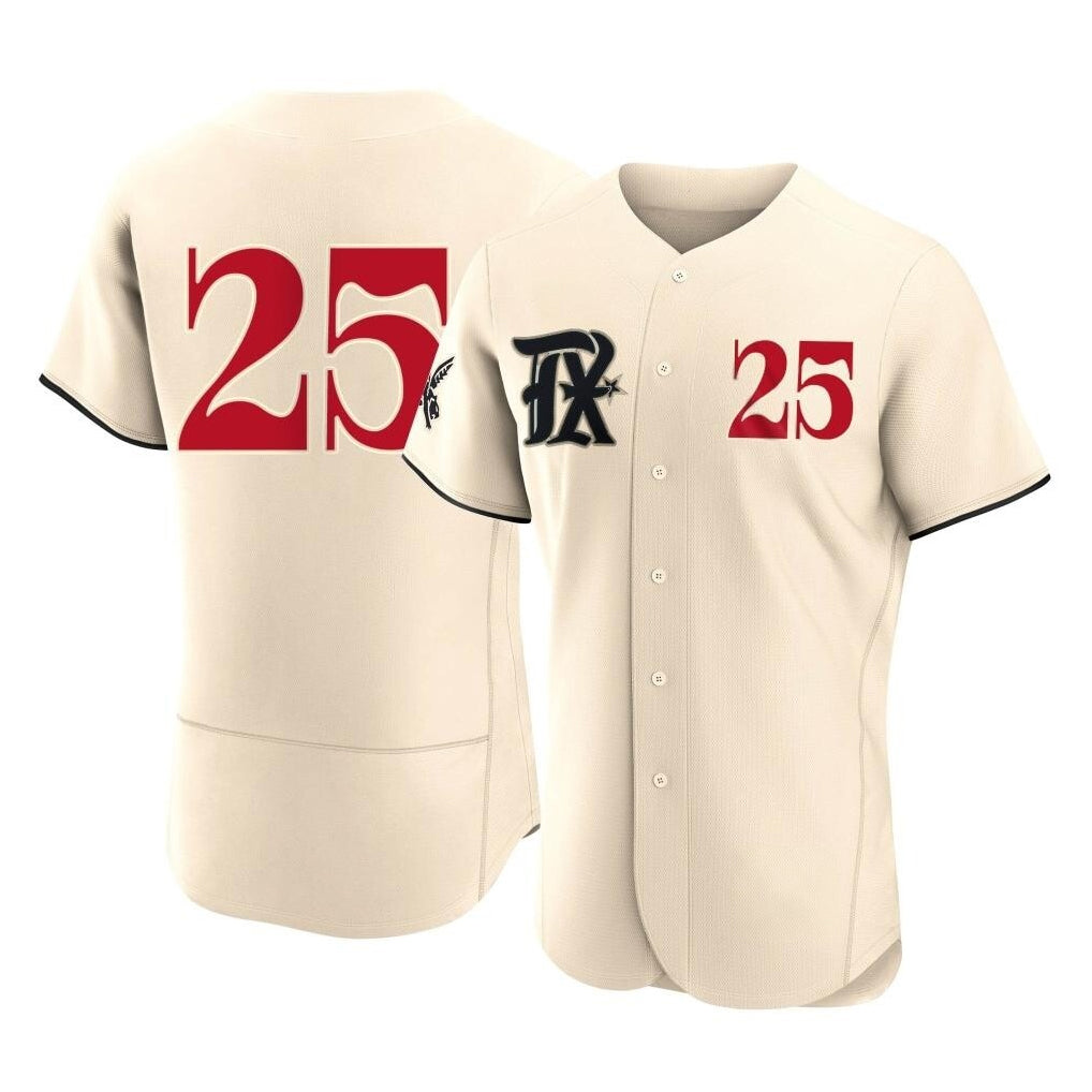 Texas Rangers #25 Buddy Bell Player Cream Limited City Connect Stitched Baseball Jerseys