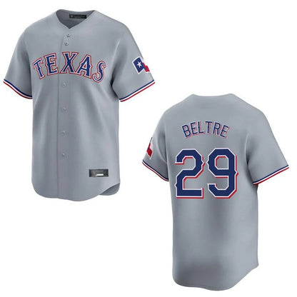 Texas Rangers #29 Adrian Beltre Player Gray Home Limited Stitched Baseball Jerseys
