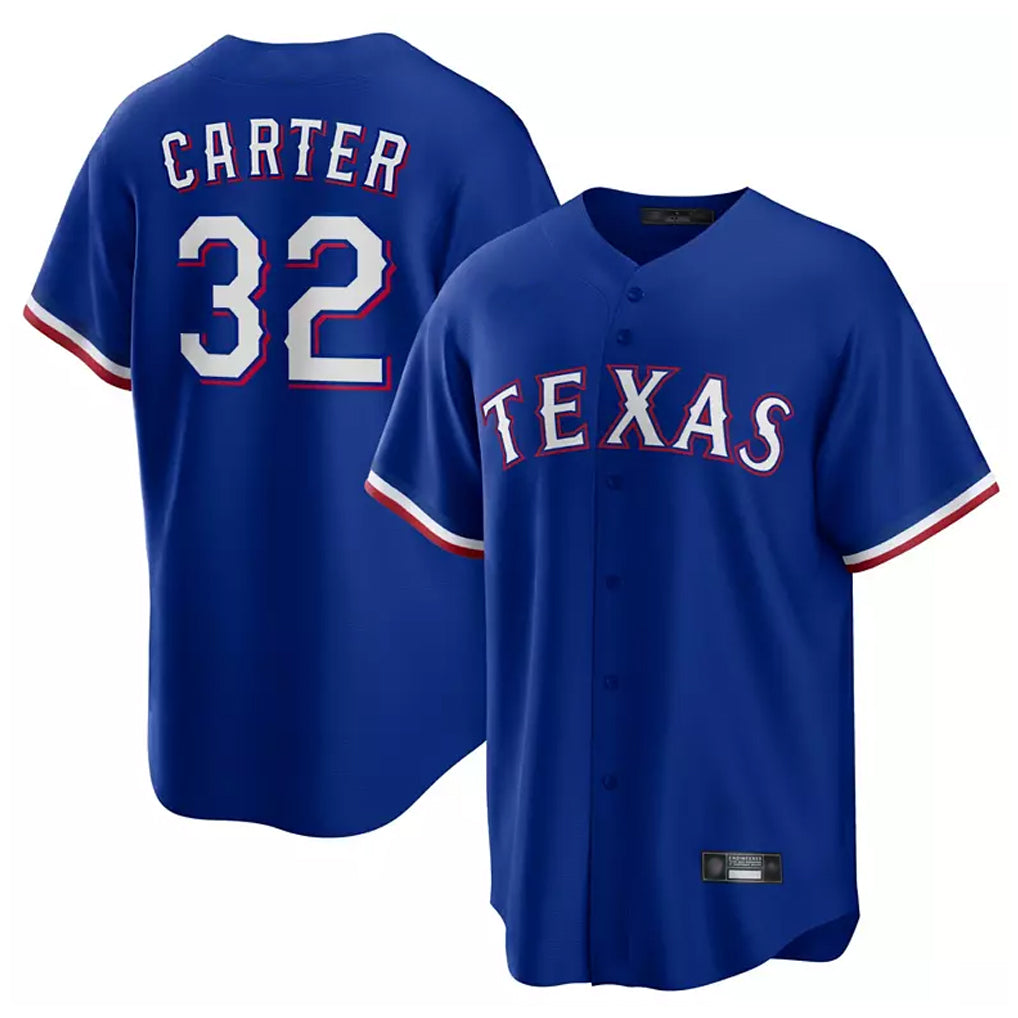 Texas Rangers #32 Evan Carter Player Royal Home Limited Stitched Baseball Jerseys