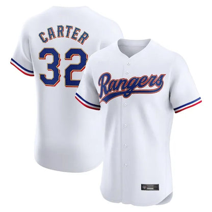 Texas Rangers #32 Evan Carter Player White Home Limited Elite Stitched Baseball Jerseys
