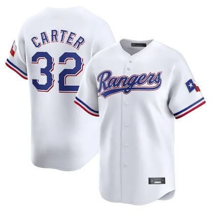 Texas Rangers #32 Evan Carter Player White Home Limited Stitched Baseball Jerseys