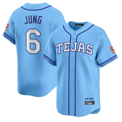 Texas Rangers #6 Josh Jung Player Light Blue 2026 City Connect Limited Stitched Baseball Jerseys