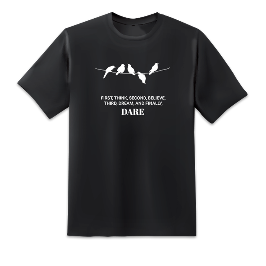 Think Believe Dream Dare Black
