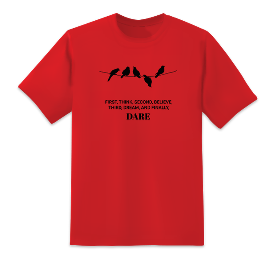 Think Believe Dream Dare Red