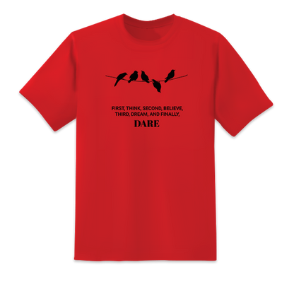 Think Believe Dream Dare Red