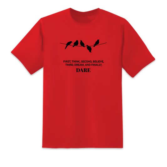 Think Believe Dream Dare Red