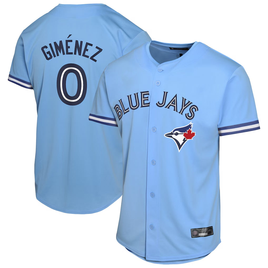 Toronto Blue Jays #0 Andres Gimenez Player Blue Home Game Stitched Baseball Jerseys