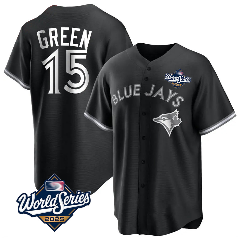 Toronto Blue Jays #15 Chad Green Player Black 2025 World Series City Connect Limited Stitched Baseball Jerseys
