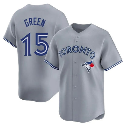 Toronto Blue Jays #15 Chad Green Player Gray Home Game Stitched Baseball Jerseys