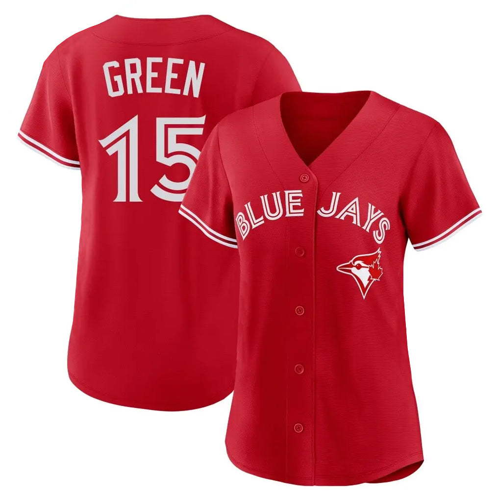 Toronto Blue Jays #15 Chad Green Player Red Home Limited Stitched Baseball Jerseys
