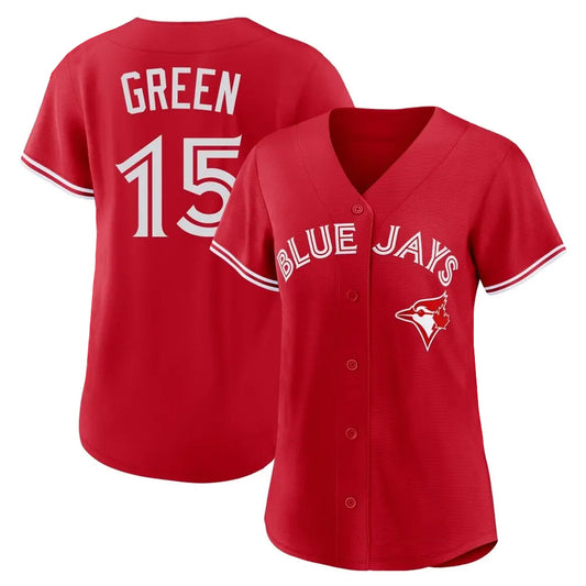 Toronto Blue Jays #15 Chad Green Player Red Home Limited Stitched Baseball Jerseys