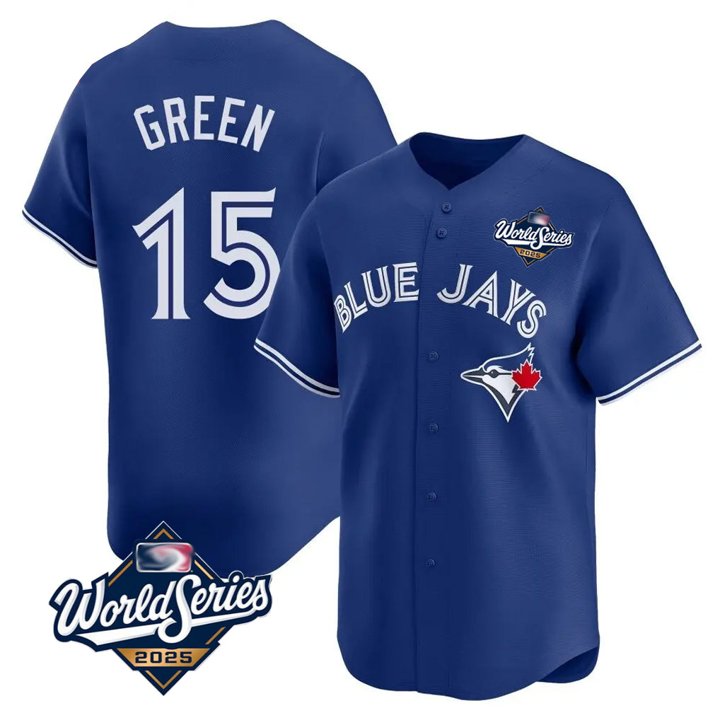 Toronto Blue Jays #15 Chad Green Player Royal 2025 World Series Limited Stitched Baseball Jerseys