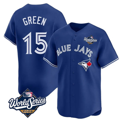 Toronto Blue Jays #15 Chad Green Player Royal 2025 World Series Limited Stitched Baseball Jerseys