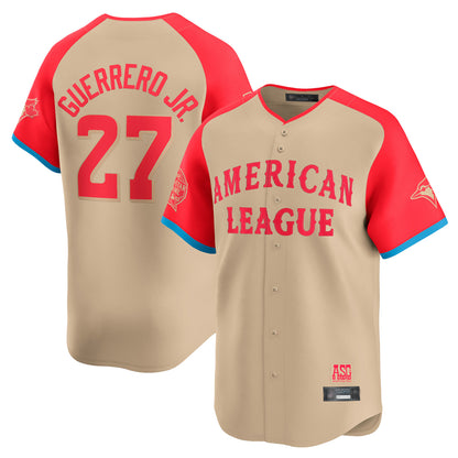Toronto Blue Jays #27 Vladimir Guerrero Jr. Player Cream American League All-Star Game Limited Player Stitched Baseball Jerseys