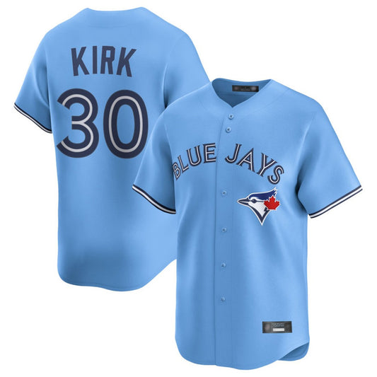 Toronto Blue Jays #30 Alejandro Kirk Player Blue Home Limited Stitched Baseball Jerseys