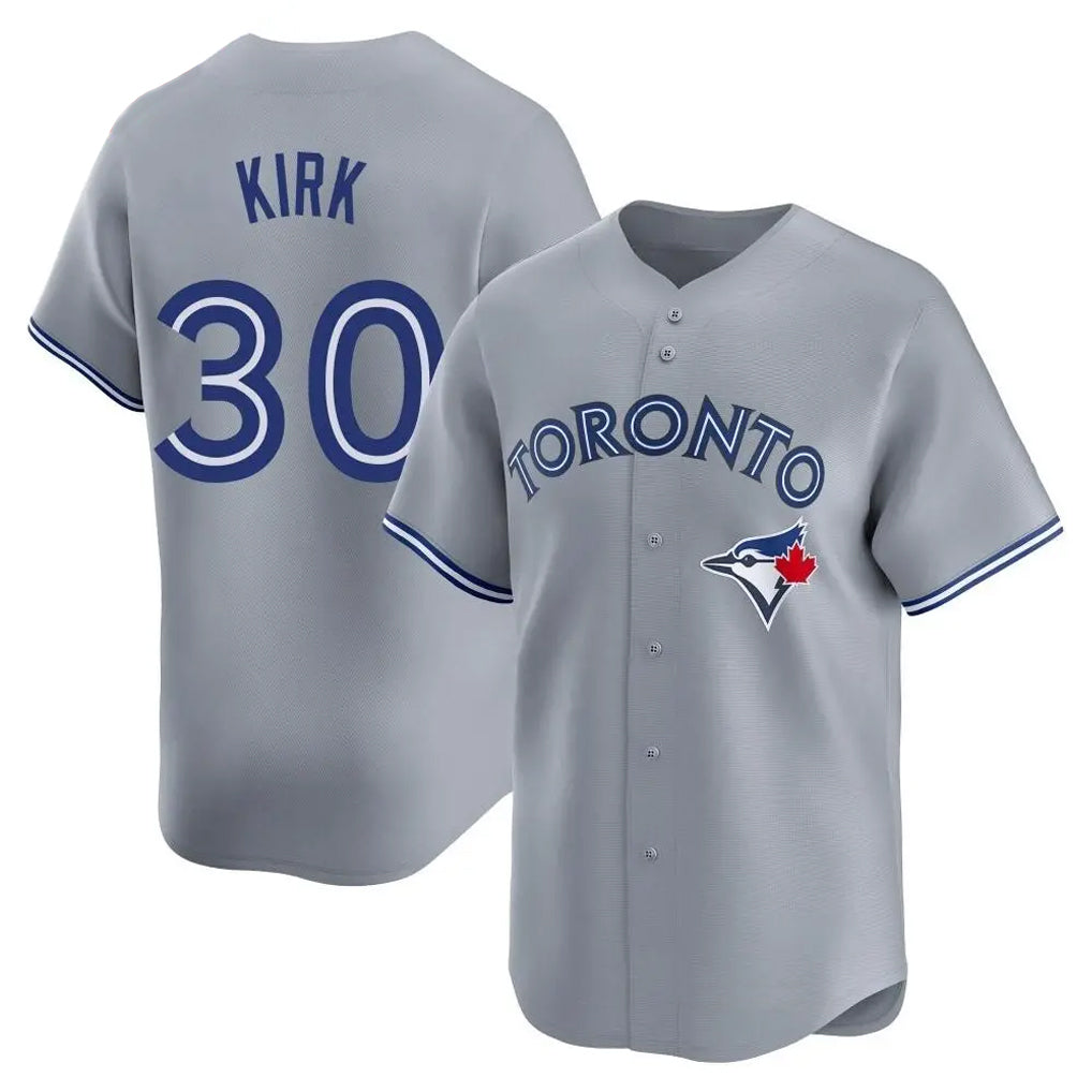 Toronto Blue Jays #30 Alejandro Kirk Player Gray Home Limited Stitched Baseball Jerseys