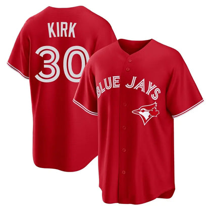 Toronto Blue Jays #30 Alejandro Kirk Player Red Home Game Stitched Baseball Jerseys