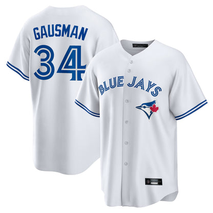 Toronto Blue Jays #34 Kevin Gausman Player White Home Game Stitched Baseball Jerseys