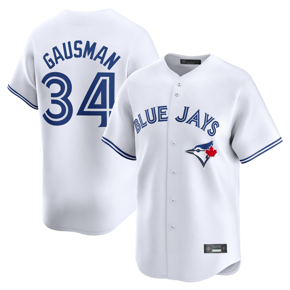 Toronto Blue Jays #34 Kevin Gausman Player White Home Limited Stitched Baseball Jerseys