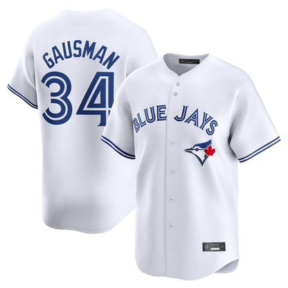 Toronto Blue Jays #34 Kevin Gausman Player White Home Limited Stitched Baseball Jerseys