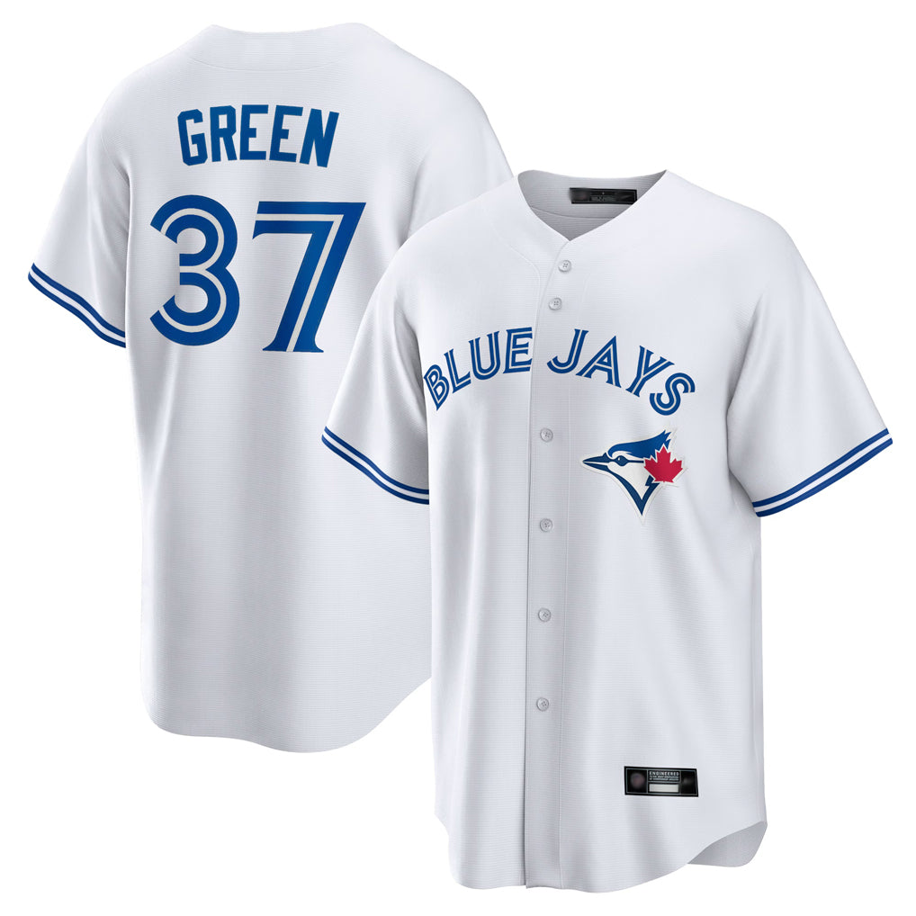 Toronto Blue Jays #37 Chad Green Player White Home Limited Stitched Baseball Jerseys