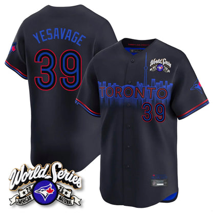 Toronto Blue Jays #39 Trey Yesavage Player Black 2025 American League Limited All Stitched Baseball Jerseys