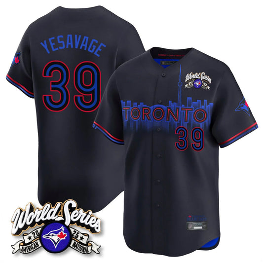 Toronto Blue Jays #39 Trey Yesavage Player Black 2025 American League Limited All Stitched Baseball Jerseys