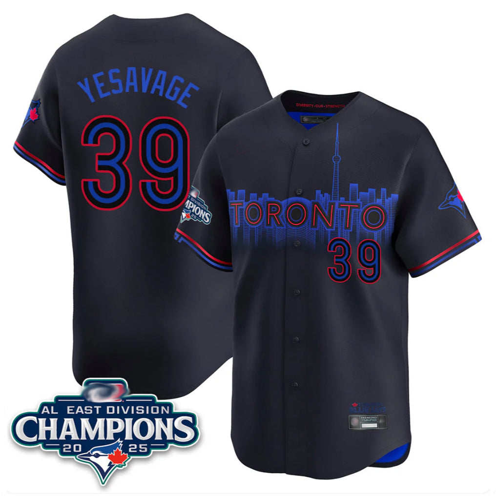 Toronto Blue Jays #39 Trey Yesavage Player Black AL East Division Limited All Stitched Baseball Jerseys