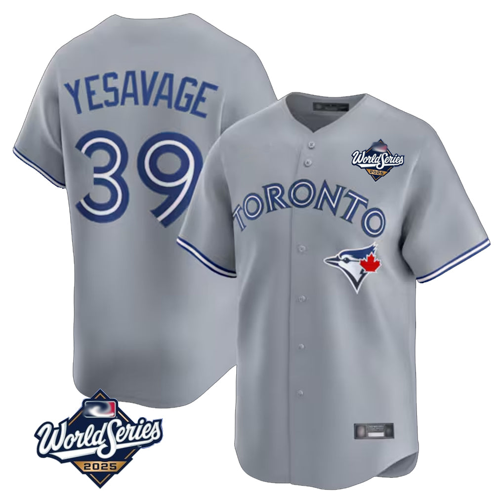 Toronto Blue Jays #39 Trey Yesavage Player Gray 2025 American League Limited All Stitched Baseball Jerseys