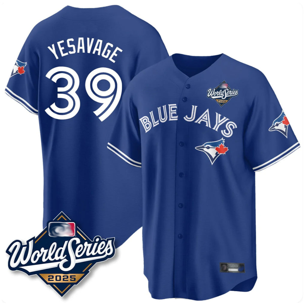 Toronto Blue Jays #39 Trey Yesavage Player Royal 2025 World Series Limited All Stitched Baseball Jerseys