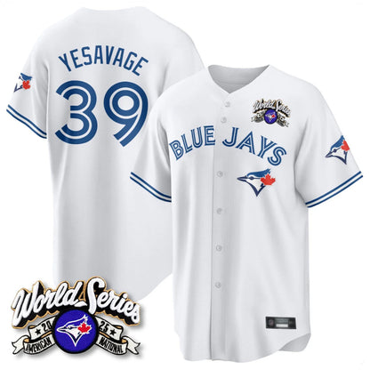 Toronto Blue Jays #39 Trey Yesavage Player White 2025 American League Limited All Stitched Baseball Jerseys