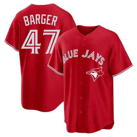 Toronto Blue Jays #47 Addison Barger Player Red Home Limited Game Stitched Baseball Jerseys