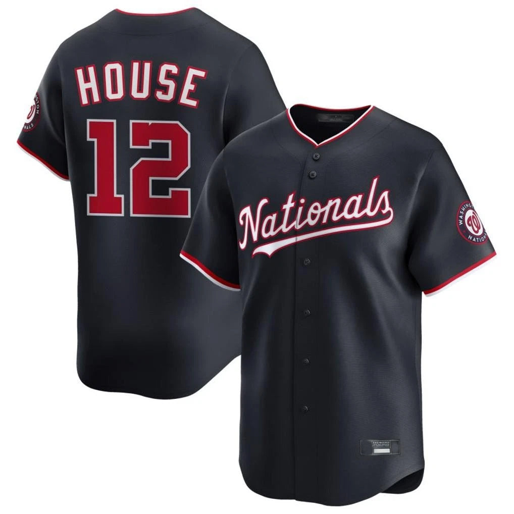 Washington Nationals #12 Brady House Player Navy Alternate Limited Game Stitched Baseball Jerseys