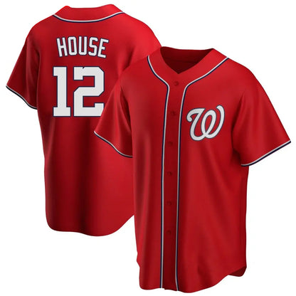 Washington Nationals #12 Brady House Player Red  Alternate Game Stitched Baseball Jerseys